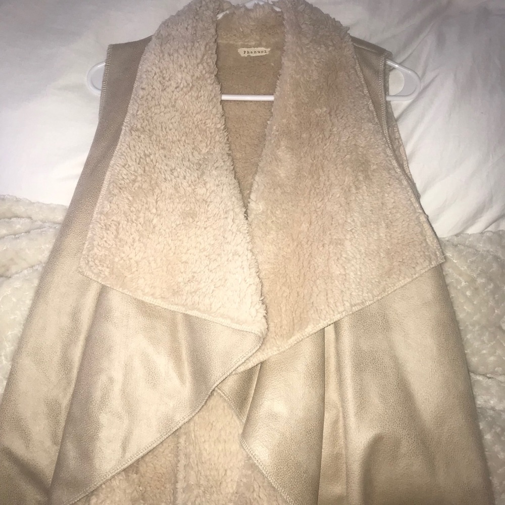 faux fur vest